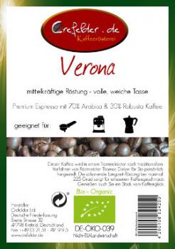 Kaffeer&ouml;sterei Crefelder Verona - BIO