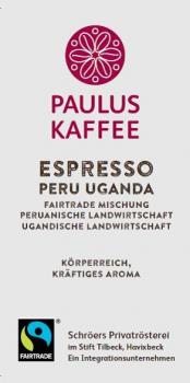 Schröers Privatrösterei Paulus-Kaffee - ESPRESSO Peru Uganda